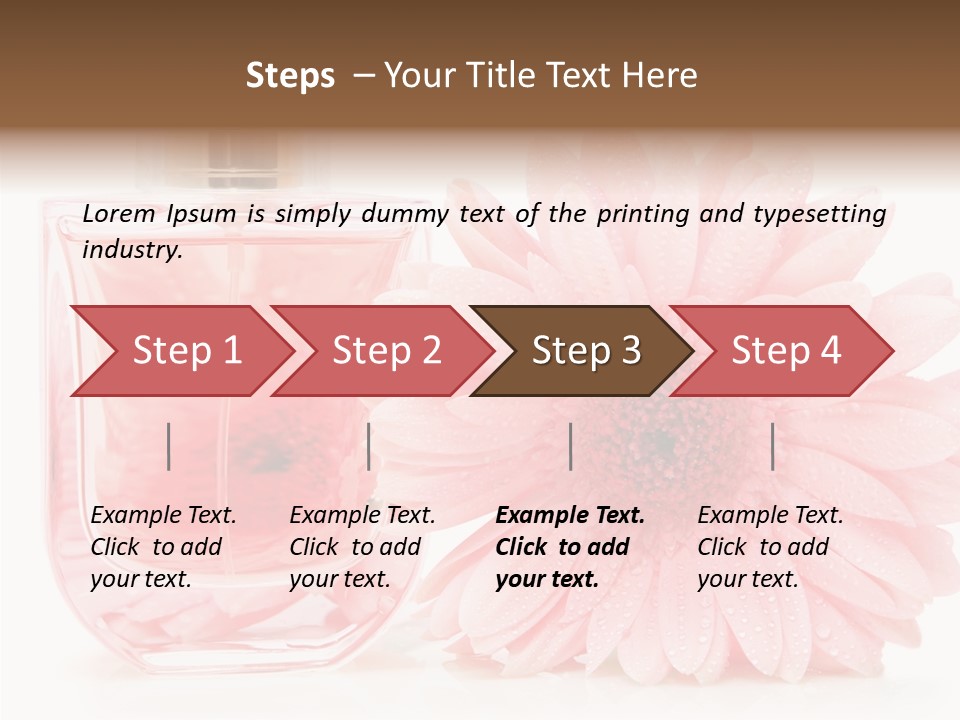 Care Scent Glass PowerPoint Template