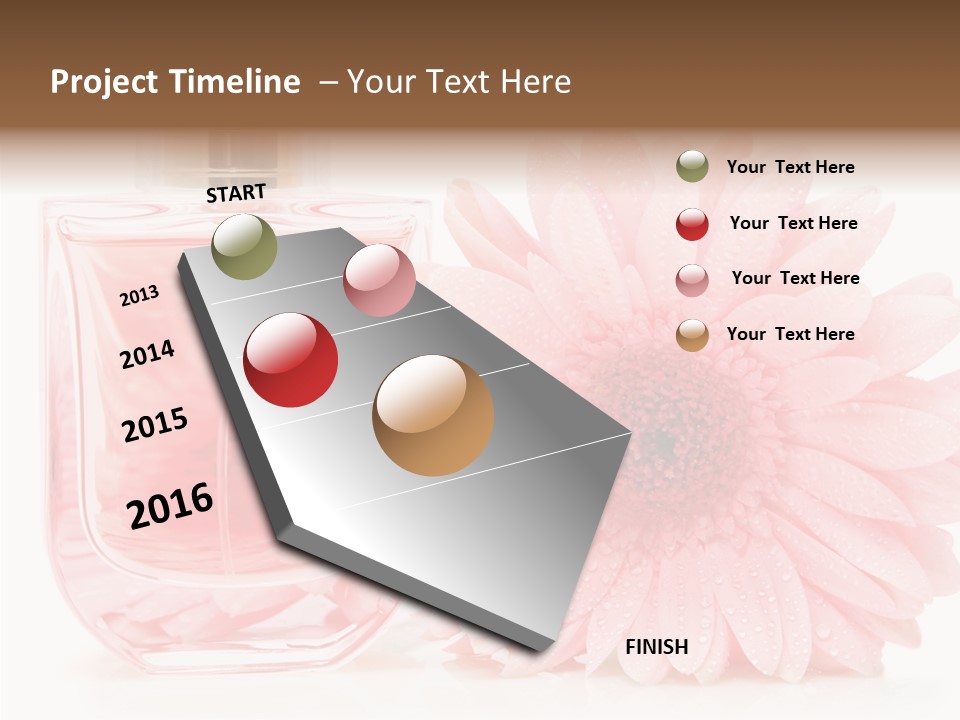 Care Scent Glass PowerPoint Template