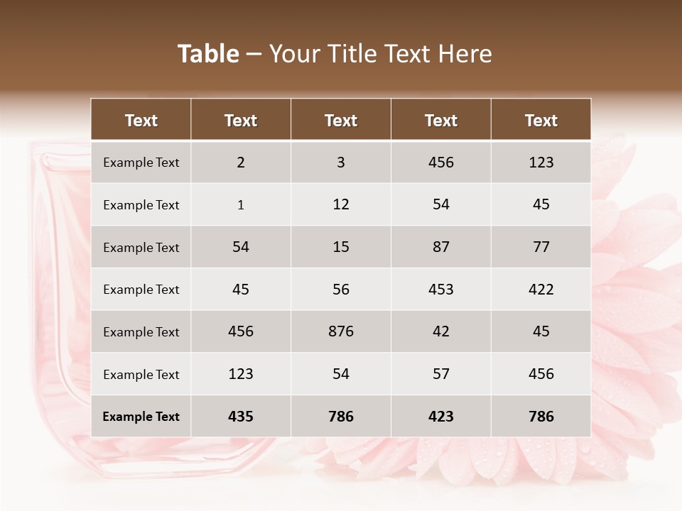 Care Scent Glass PowerPoint Template