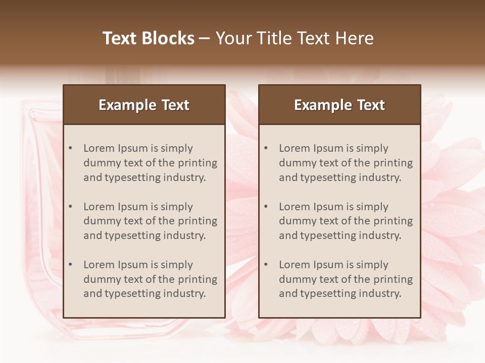 Care Scent Glass PowerPoint Template