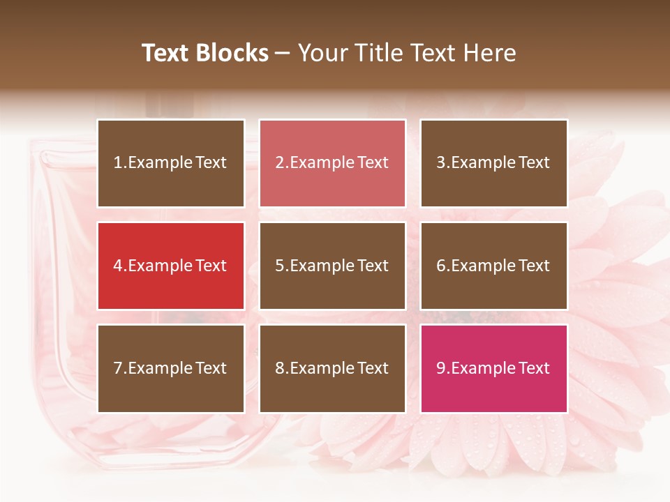 Care Scent Glass PowerPoint Template