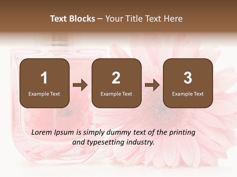 Care Scent Glass PowerPoint Template