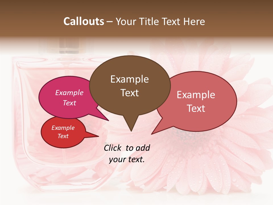 Care Scent Glass PowerPoint Template