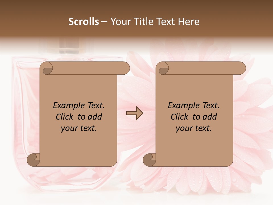 Care Scent Glass PowerPoint Template