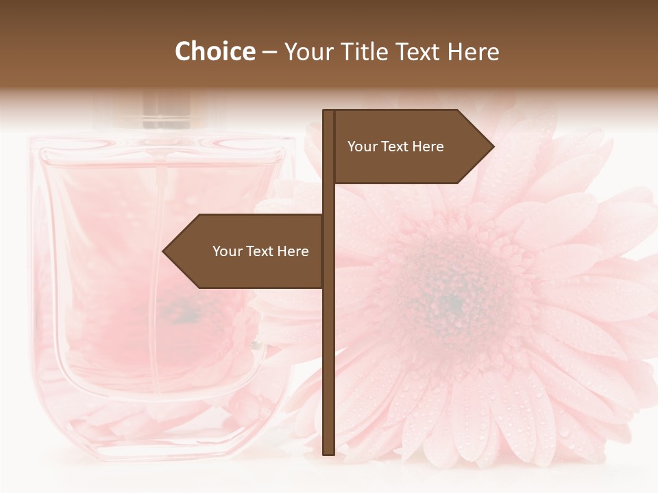 Care Scent Glass PowerPoint Template