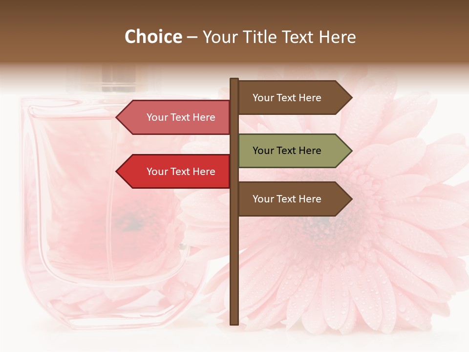 Care Scent Glass PowerPoint Template