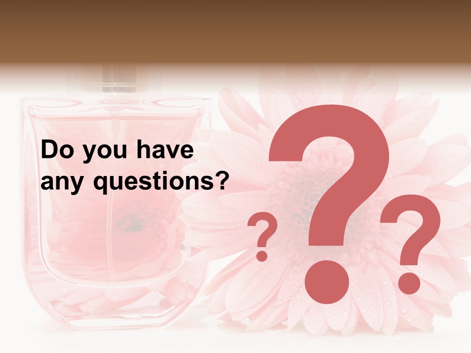 Care Scent Glass PowerPoint Template