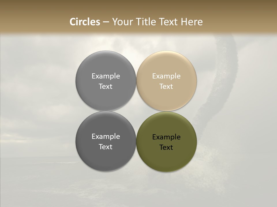 Blue Atlantic Beach PowerPoint Template