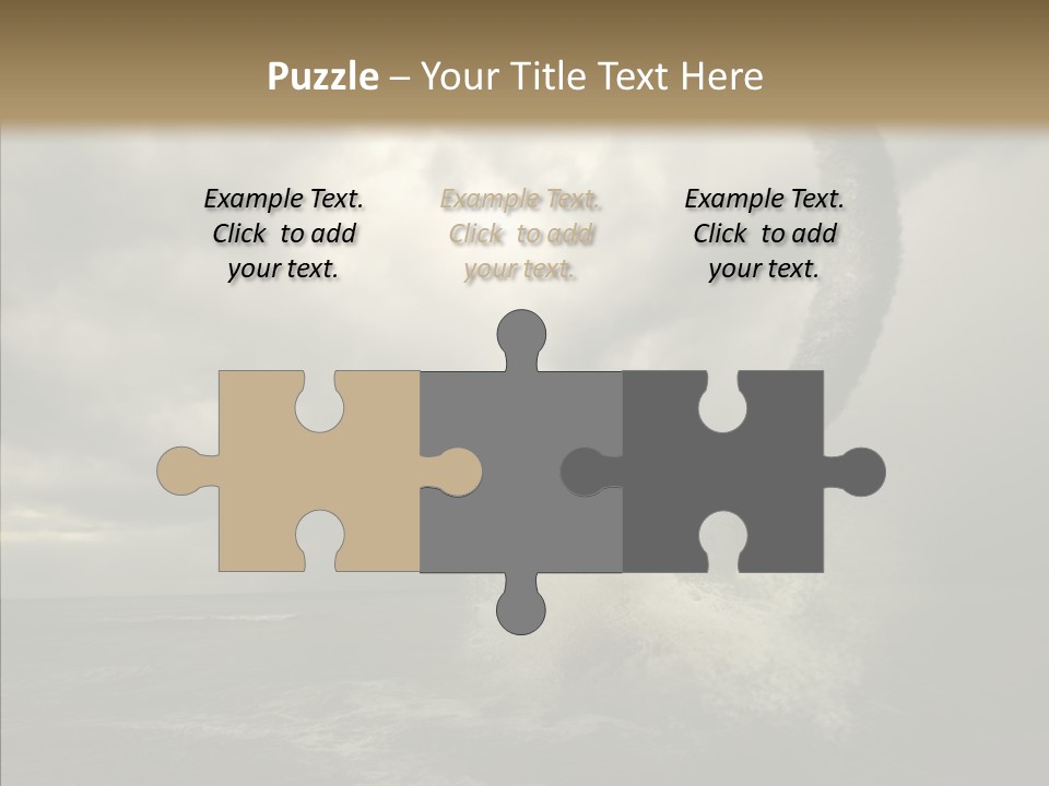 Blue Atlantic Beach PowerPoint Template