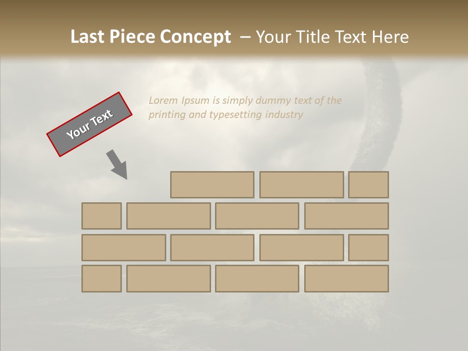 Blue Atlantic Beach PowerPoint Template