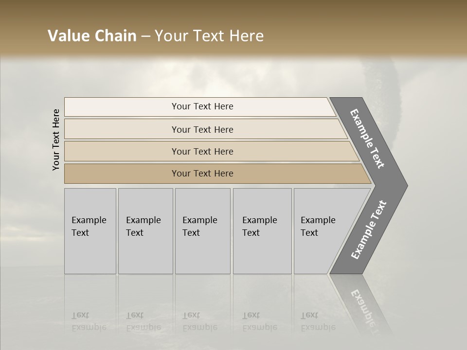 Blue Atlantic Beach PowerPoint Template