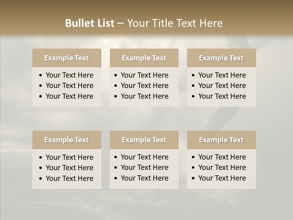 Blue Atlantic Beach PowerPoint Template