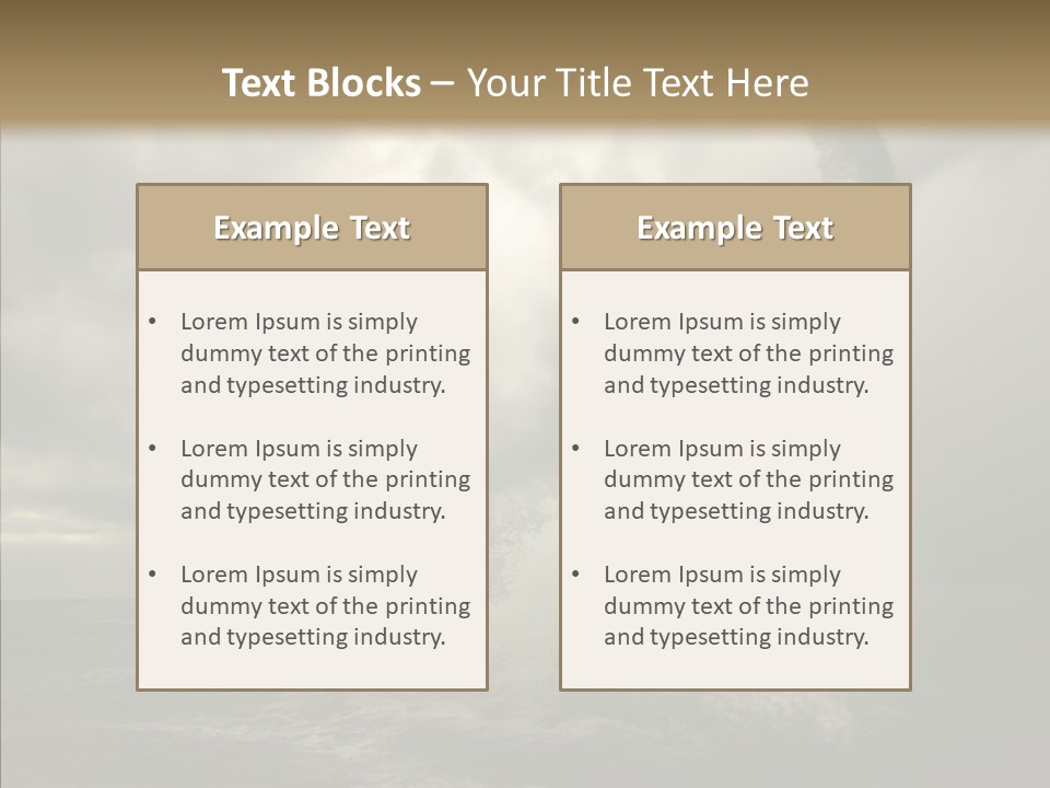 Blue Atlantic Beach PowerPoint Template