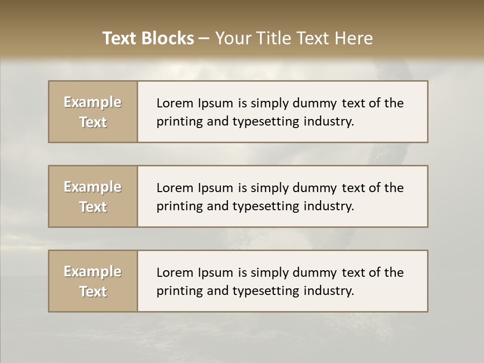 Blue Atlantic Beach PowerPoint Template