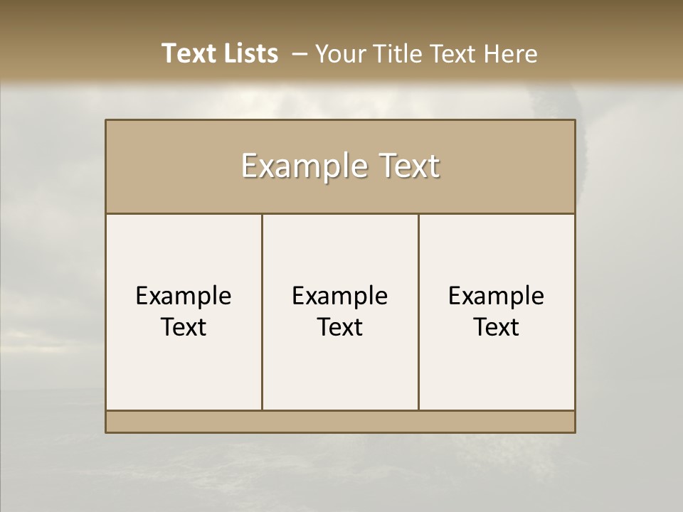 Blue Atlantic Beach PowerPoint Template