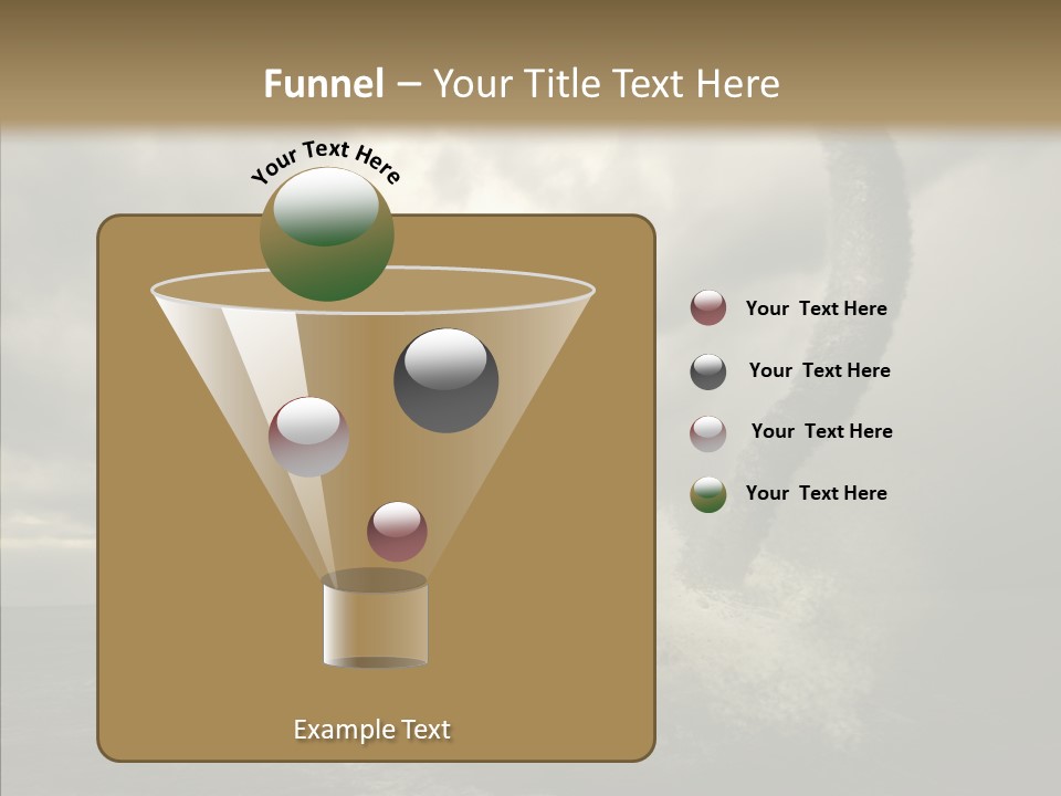 Blue Atlantic Beach PowerPoint Template