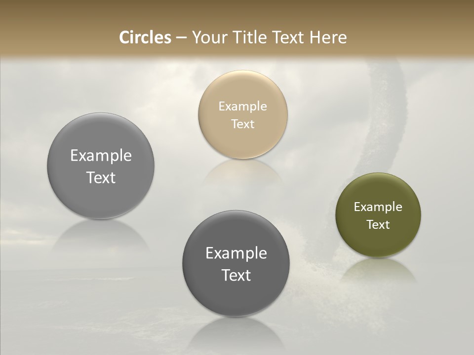 Blue Atlantic Beach PowerPoint Template