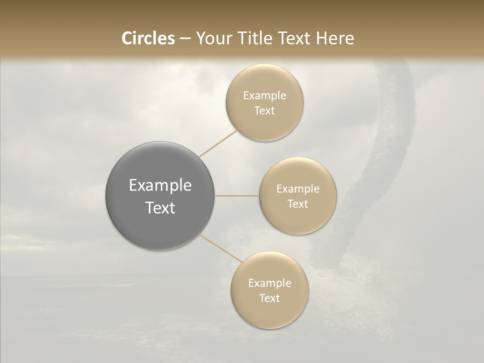 Blue Atlantic Beach PowerPoint Template