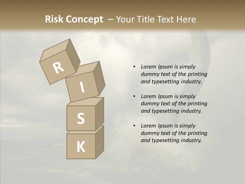 Blue Atlantic Beach PowerPoint Template