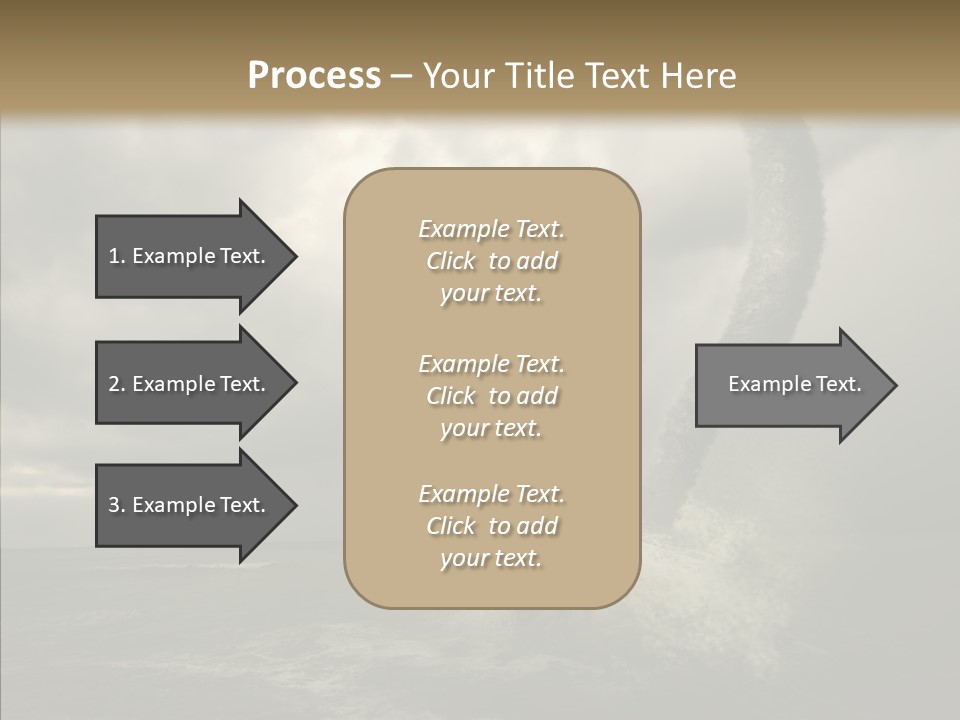 Blue Atlantic Beach PowerPoint Template