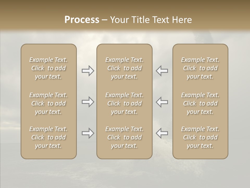 Blue Atlantic Beach PowerPoint Template