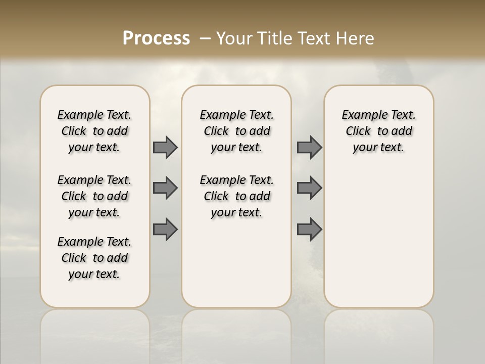 Blue Atlantic Beach PowerPoint Template