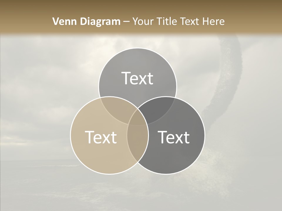 Blue Atlantic Beach PowerPoint Template