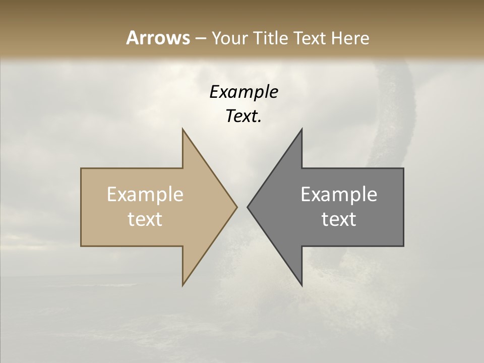 Blue Atlantic Beach PowerPoint Template