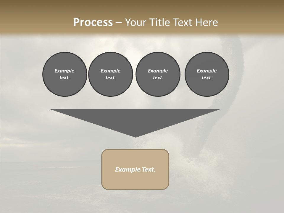 Blue Atlantic Beach PowerPoint Template