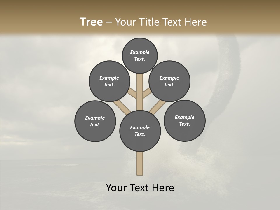 Blue Atlantic Beach PowerPoint Template