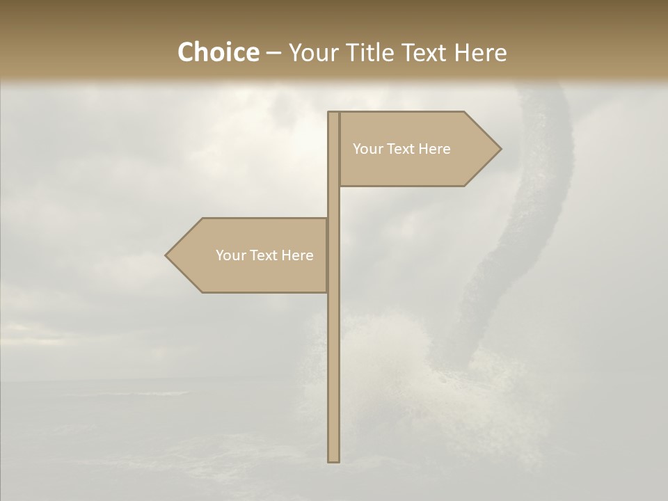 Blue Atlantic Beach PowerPoint Template