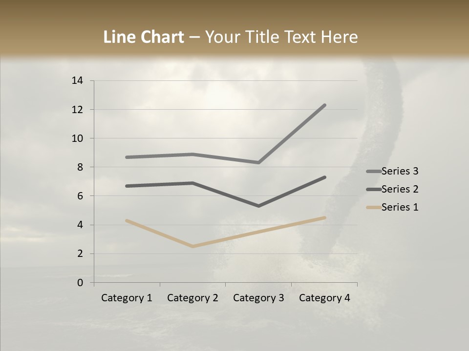 Blue Atlantic Beach PowerPoint Template