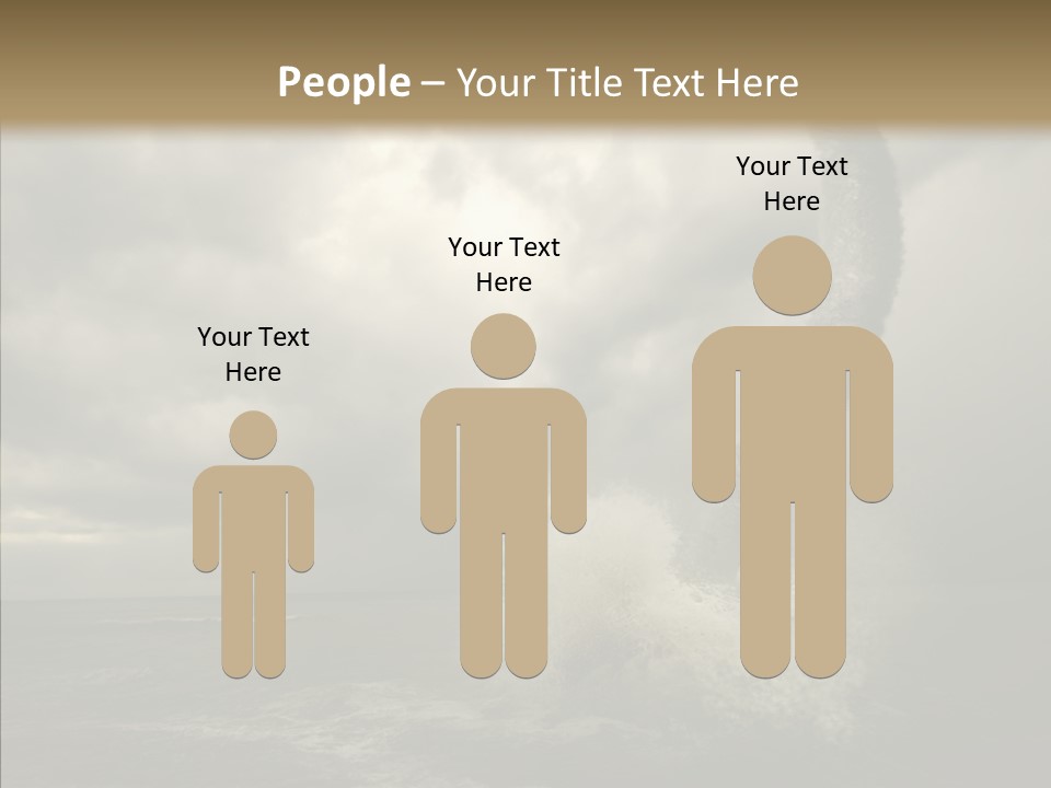 Blue Atlantic Beach PowerPoint Template