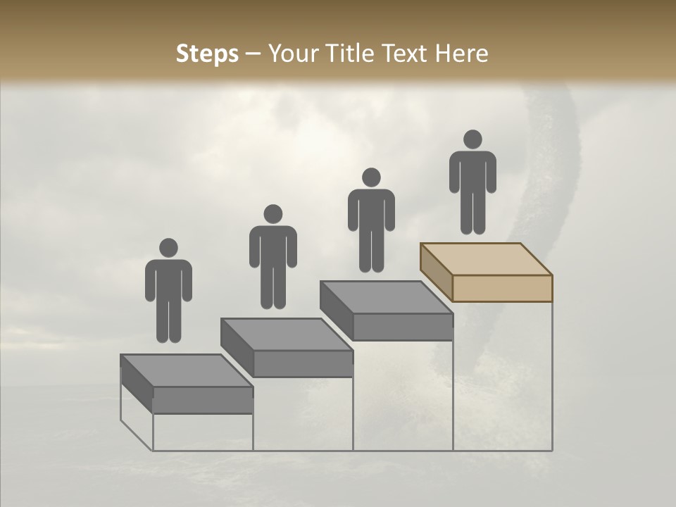 Blue Atlantic Beach PowerPoint Template