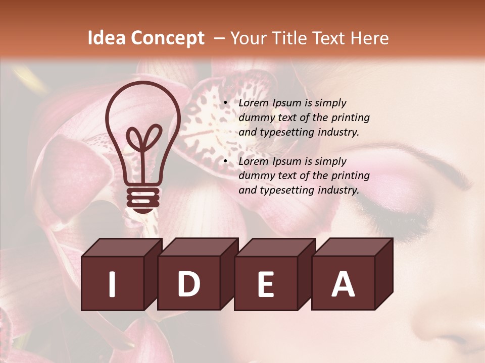 Fresh Closed Person PowerPoint Template