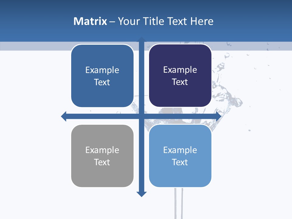 Ice Bond Splashing PowerPoint Template