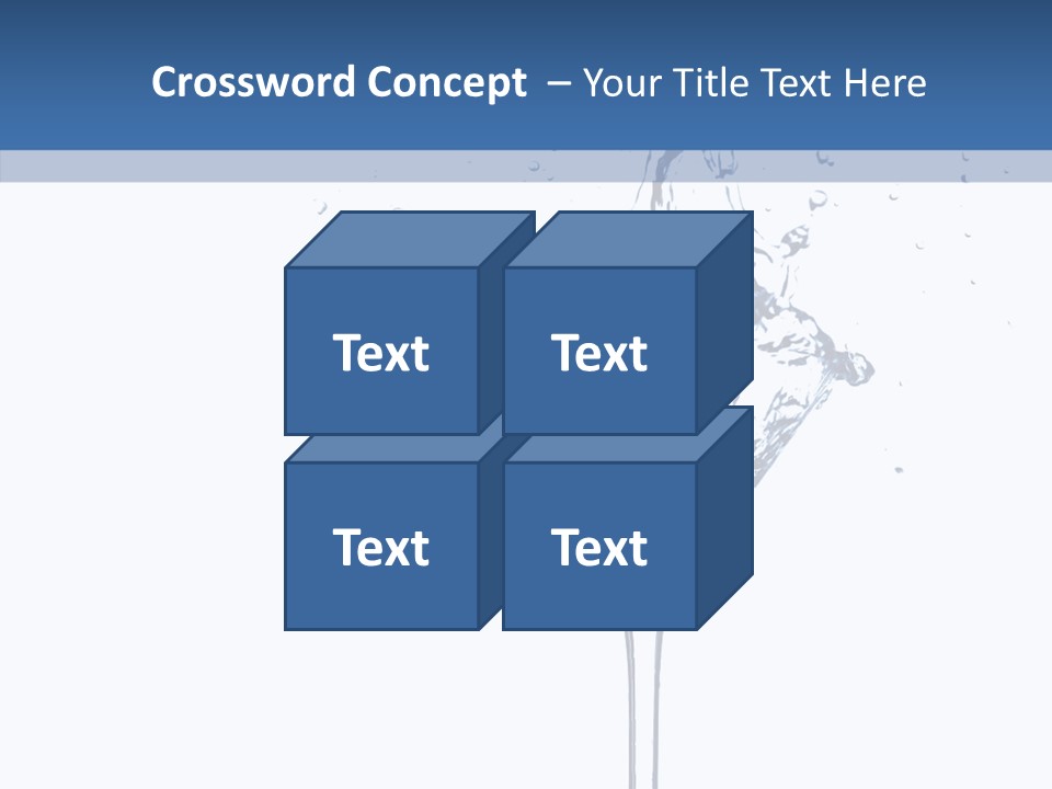 Ice Bond Splashing PowerPoint Template