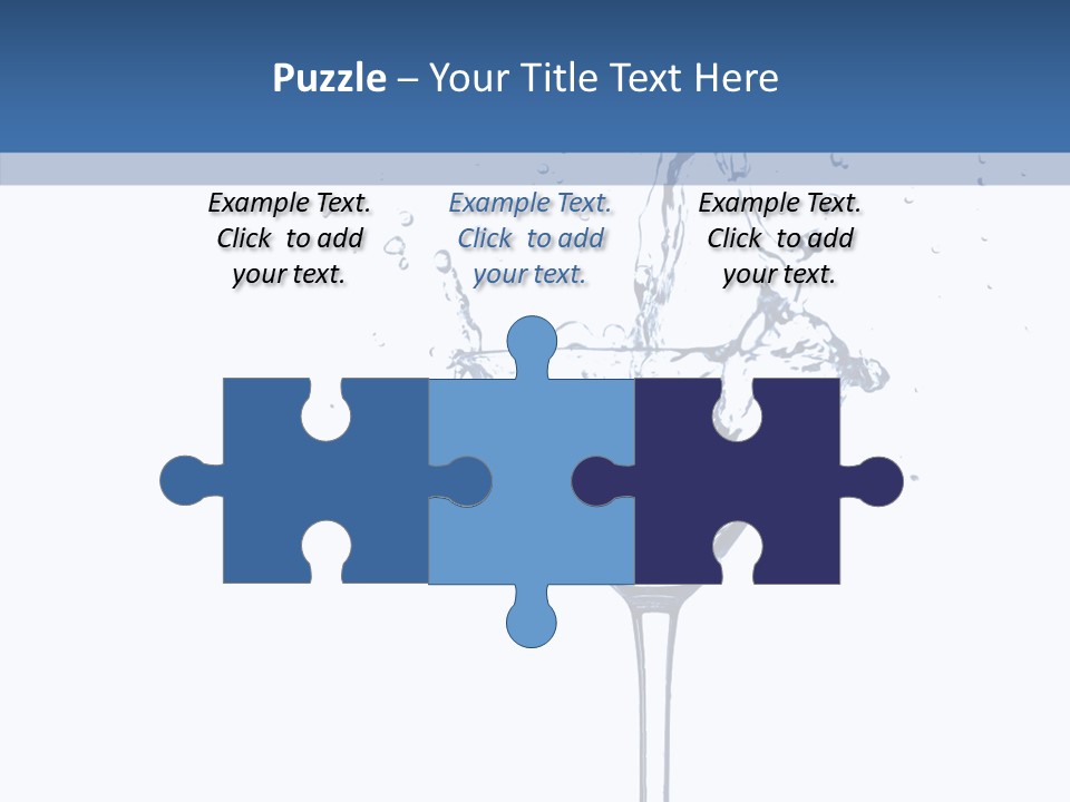 Ice Bond Splashing PowerPoint Template