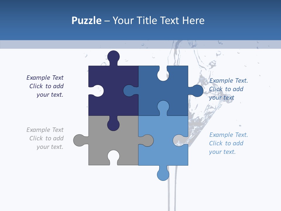 Ice Bond Splashing PowerPoint Template