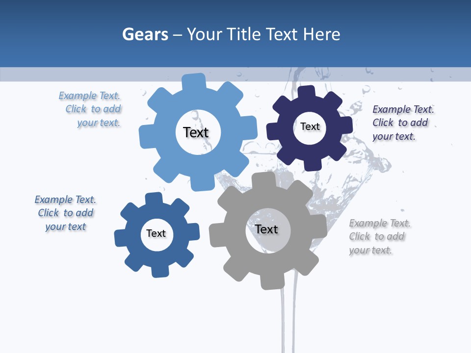 Ice Bond Splashing PowerPoint Template