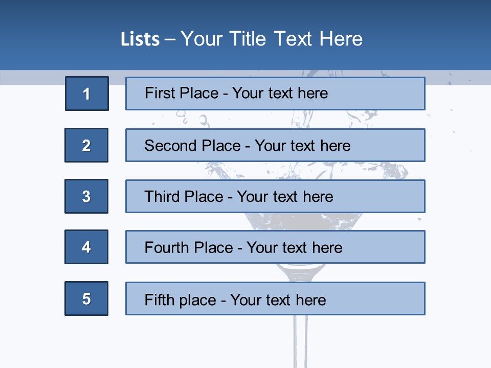 Ice Bond Splashing PowerPoint Template