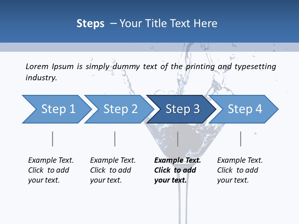 Ice Bond Splashing PowerPoint Template