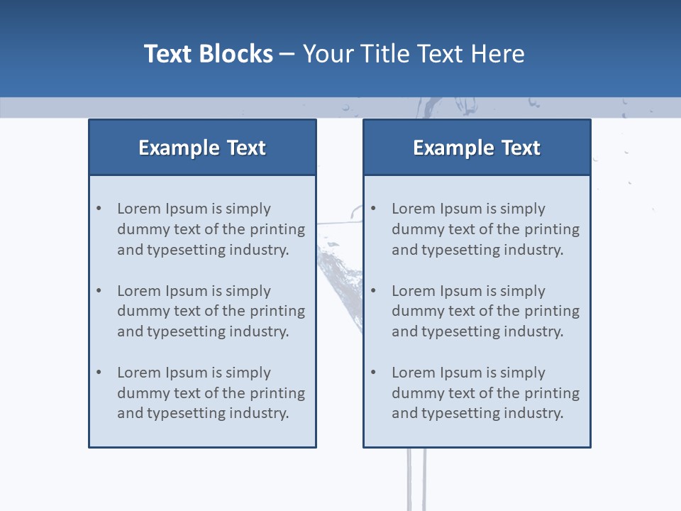 Ice Bond Splashing PowerPoint Template