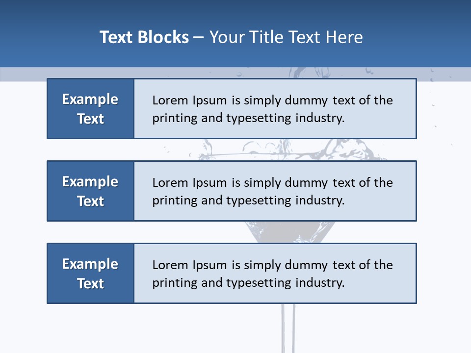 Ice Bond Splashing PowerPoint Template
