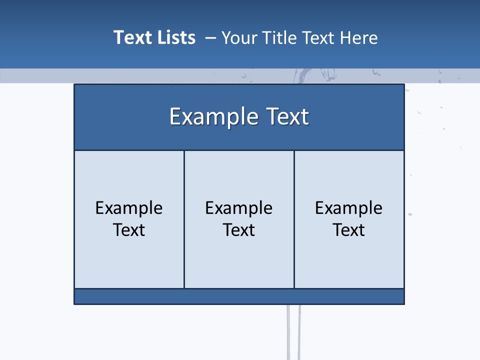 Ice Bond Splashing PowerPoint Template