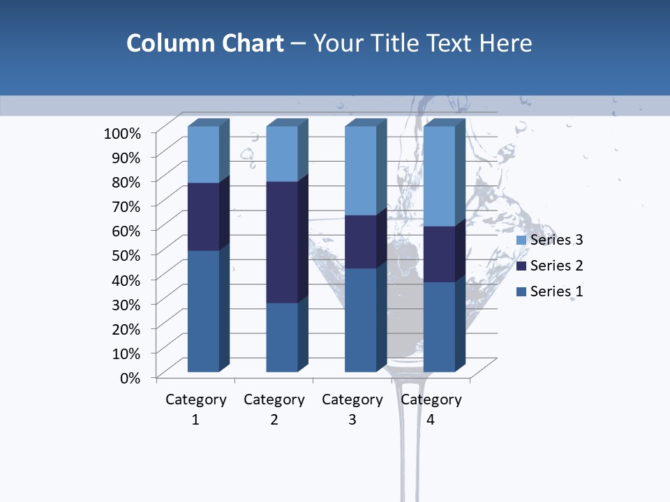 Ice Bond Splashing PowerPoint Template