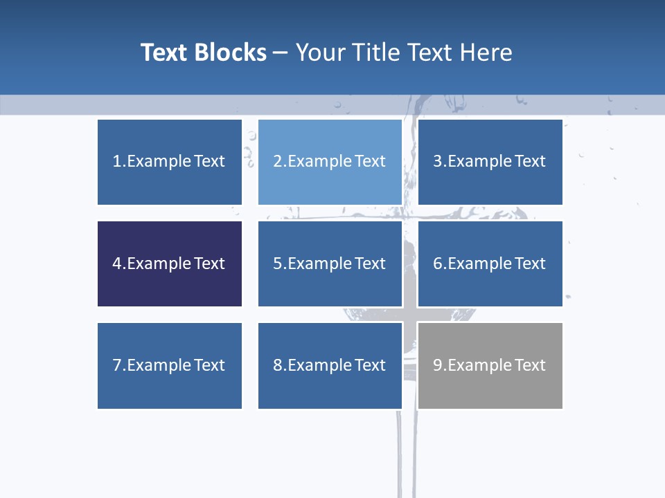 Ice Bond Splashing PowerPoint Template
