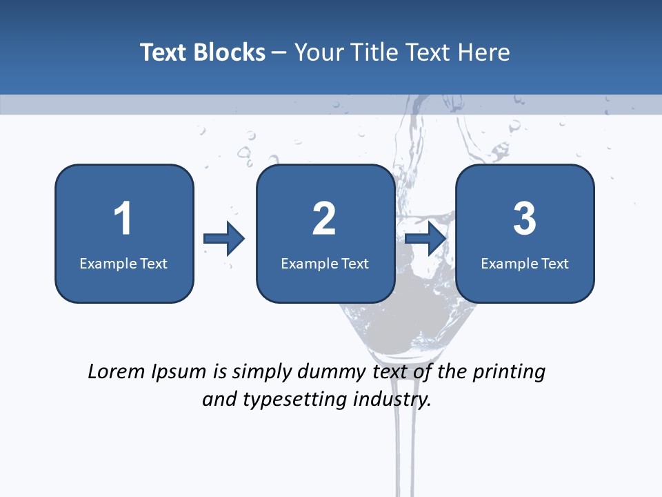 Ice Bond Splashing PowerPoint Template