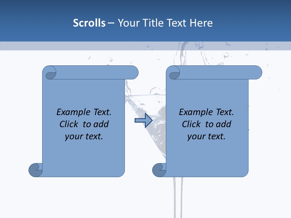 Ice Bond Splashing PowerPoint Template