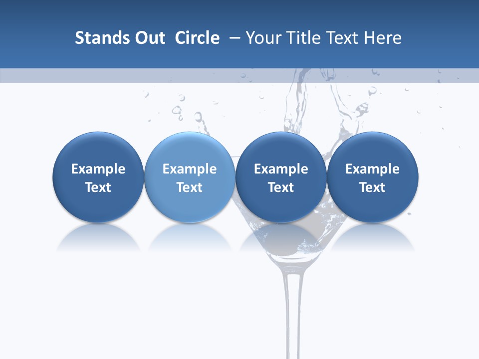 Ice Bond Splashing PowerPoint Template